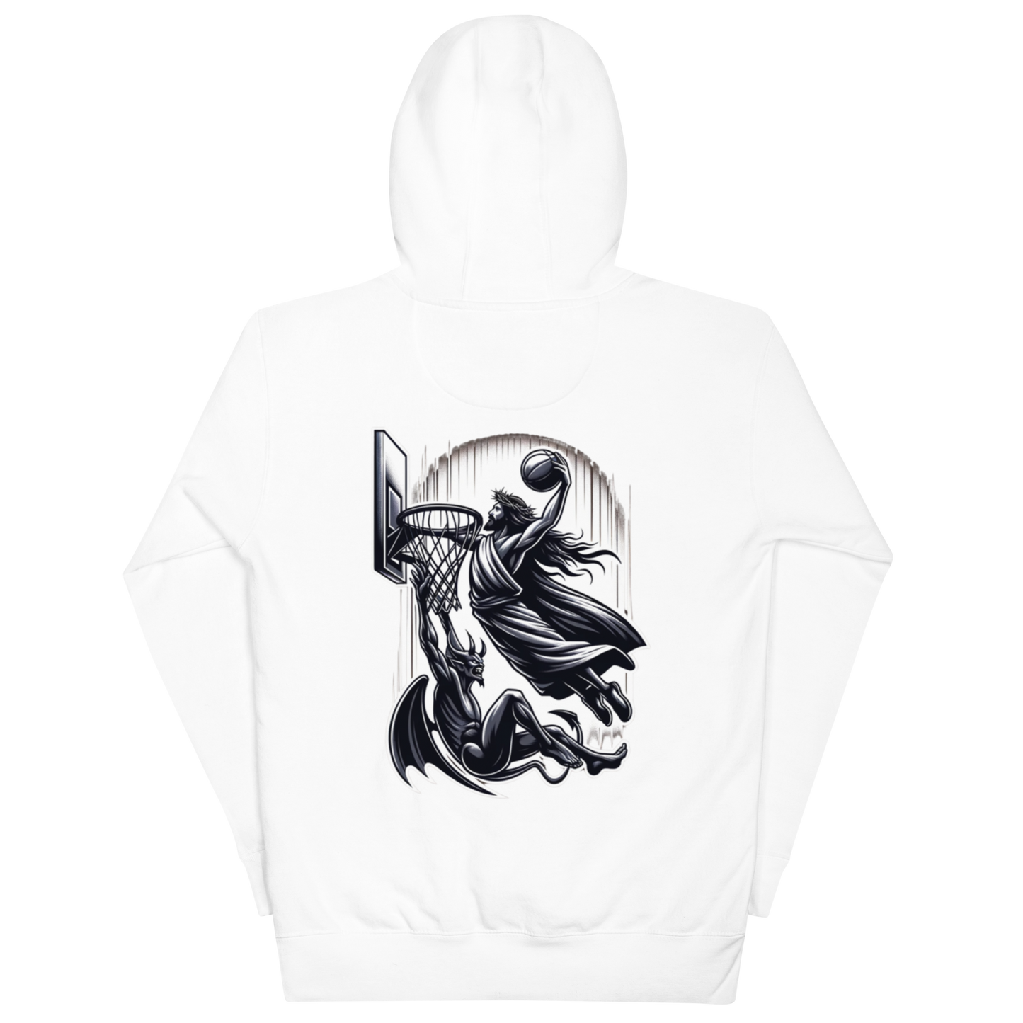Jesus Dunking on Devil Hoodie